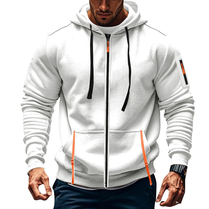 Herren sportlicher Kapuzenpulli mit praktischen Taschen Aliams