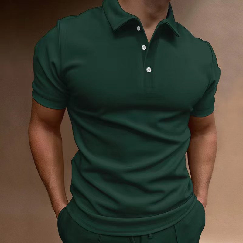 Herren Poloshirt mit modernem Stehkragen und kurzem Reißverschluss Aliams