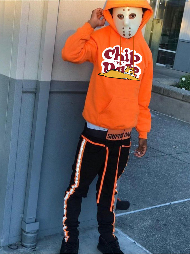 Herren Freizeit Hoodie mit auffälligem Cartoon-Motiv Aliams