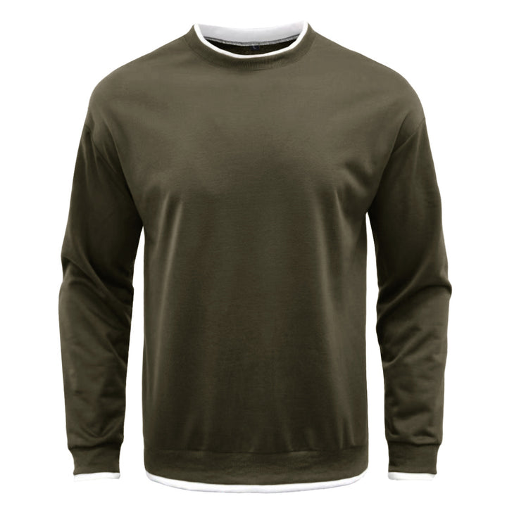 Herren Komfortabler Langarm-Sweater Aliams