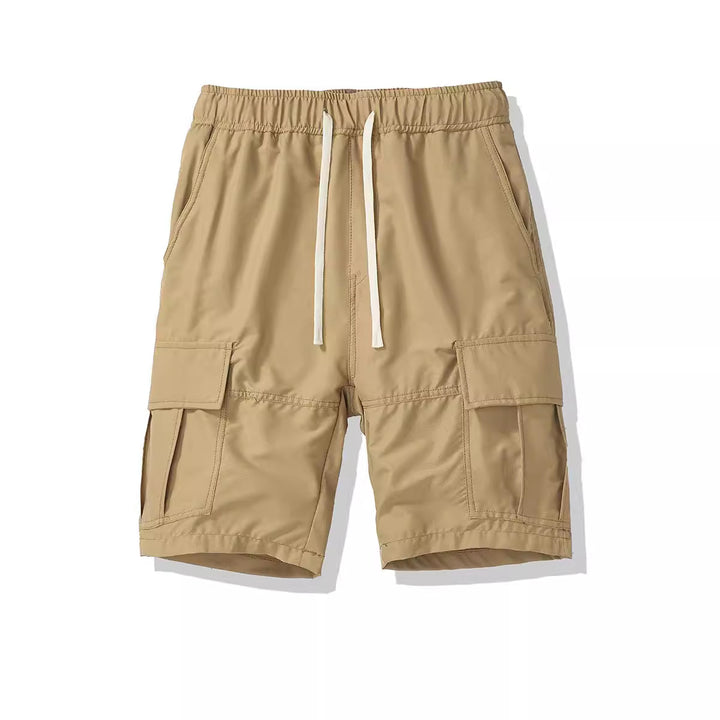 Herren Cargo-Shorts mit elastischem Bund und mehreren Seitentaschen Aliams