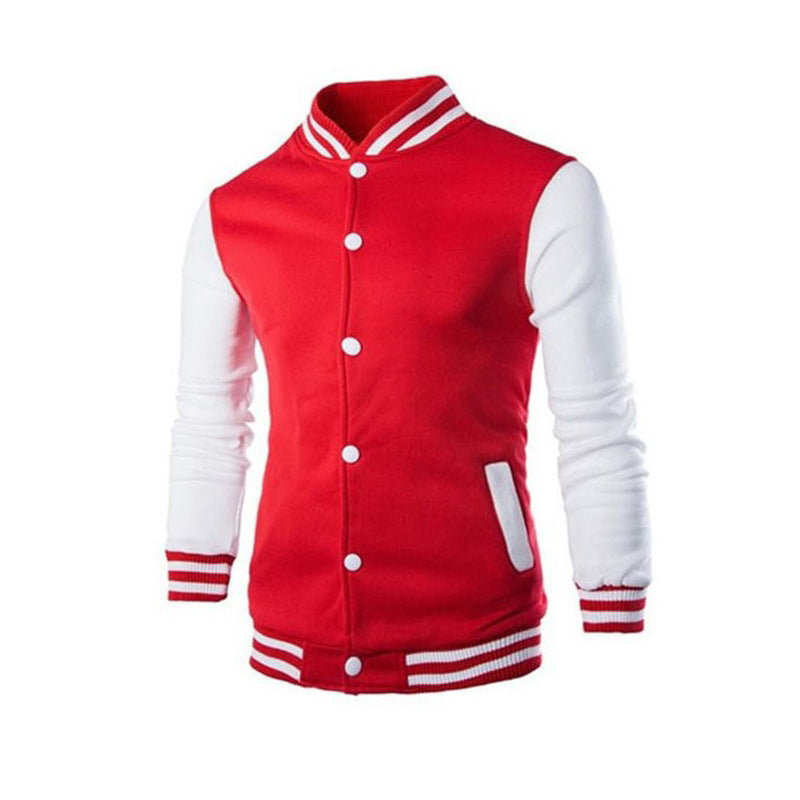 Herren varsity Jacke mit kontrastierenden Ärmeln und sportlichen Details Aliams