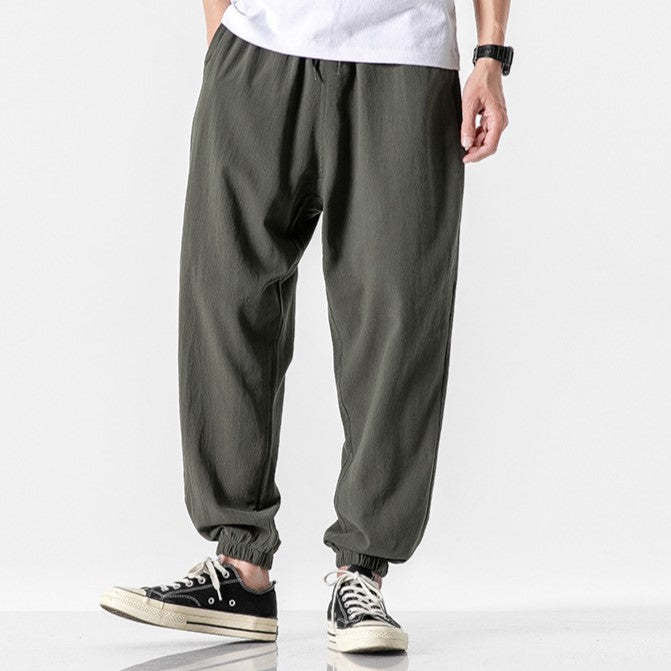 Herren Bequeme Jogginghose mit elastischem Bund und seitlichen Taschen Aliams