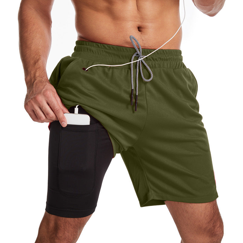 Herren Sportliche Hybrid-Shorts mit praktischen Taschen und atmungsaktivem Material Aliams