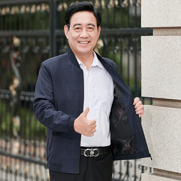 Herren Freizeitjacke mit moderner Passform und praktischen Reißverschlusstaschen Aliams