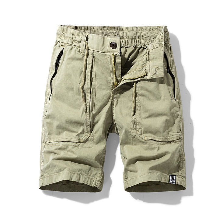 Herren Cargo-Shorts mit elastischem Bund und praktischen Multifunktionstaschen Aliams
