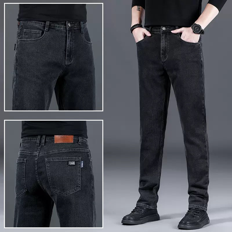 Herren modische Slim-Fit Jeans aus weichem Denim Aliams