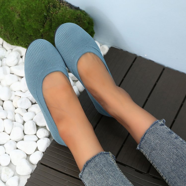 Damen Bequeme Slip-On Ballerinas Aliams