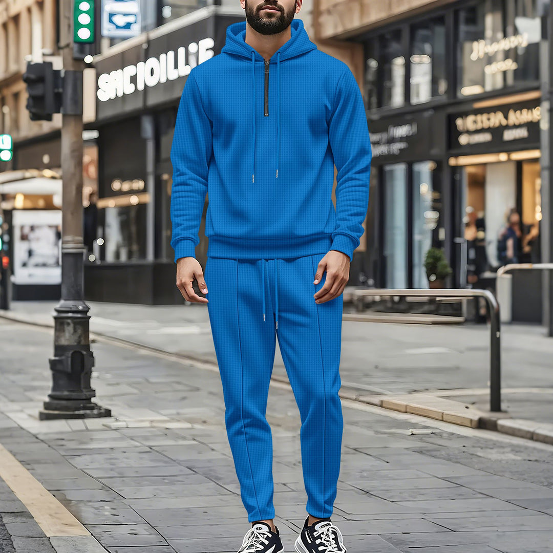 Herren sportlicher Kapuzenpullover mit passenden Jogginghosen Aliams
