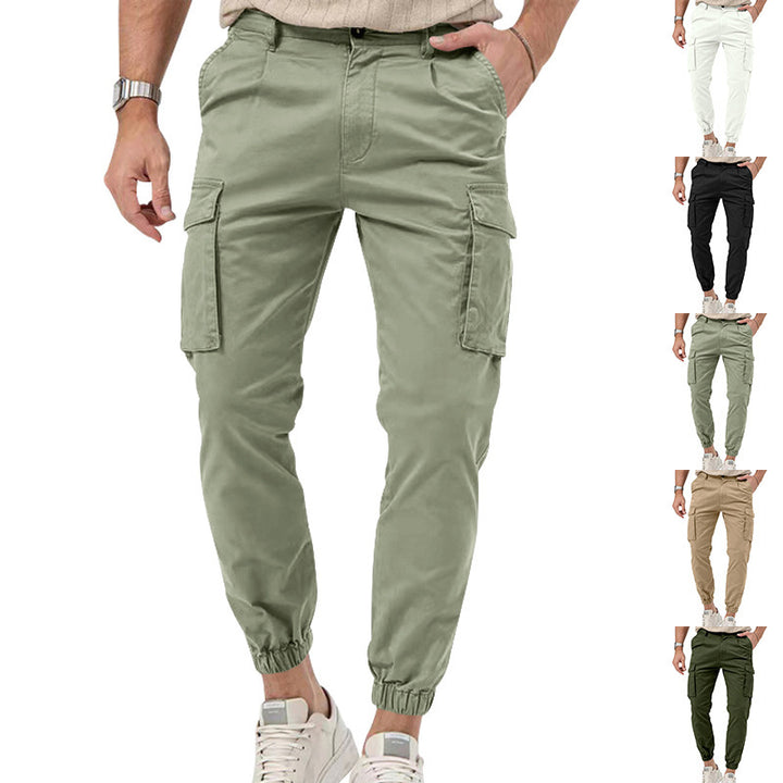 Herren Cargo-Hose mit elastischem Bund und praktischen Utility-Taschen Aliams