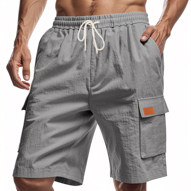 Herren Cargo-Shorts mit vielseitigen Taschen und elastischem Bund Aliams