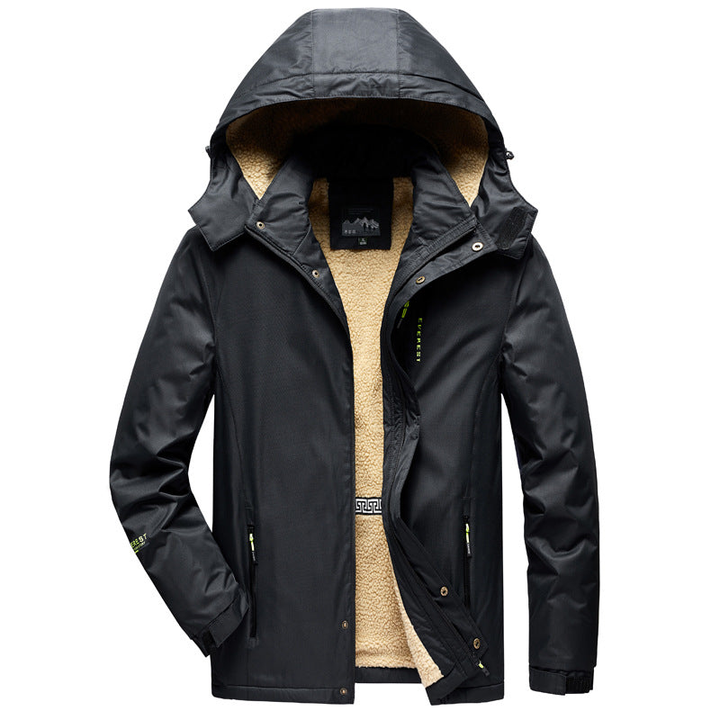 Herren praktische Jacke mit warmem Fleecefutter Aliams
