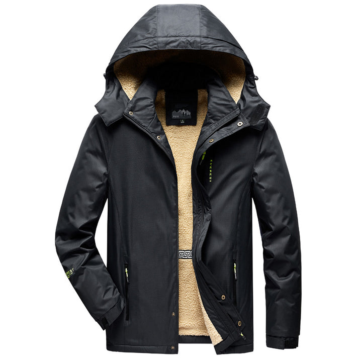 Herren praktische Jacke mit warmem Fleecefutter Aliams
