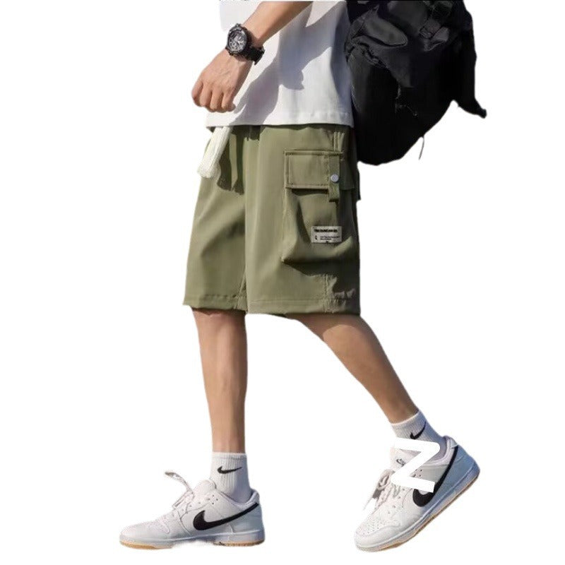 Herren Cargo-Shorts mit multifunktionalen Taschen und elastischem Bund Aliams