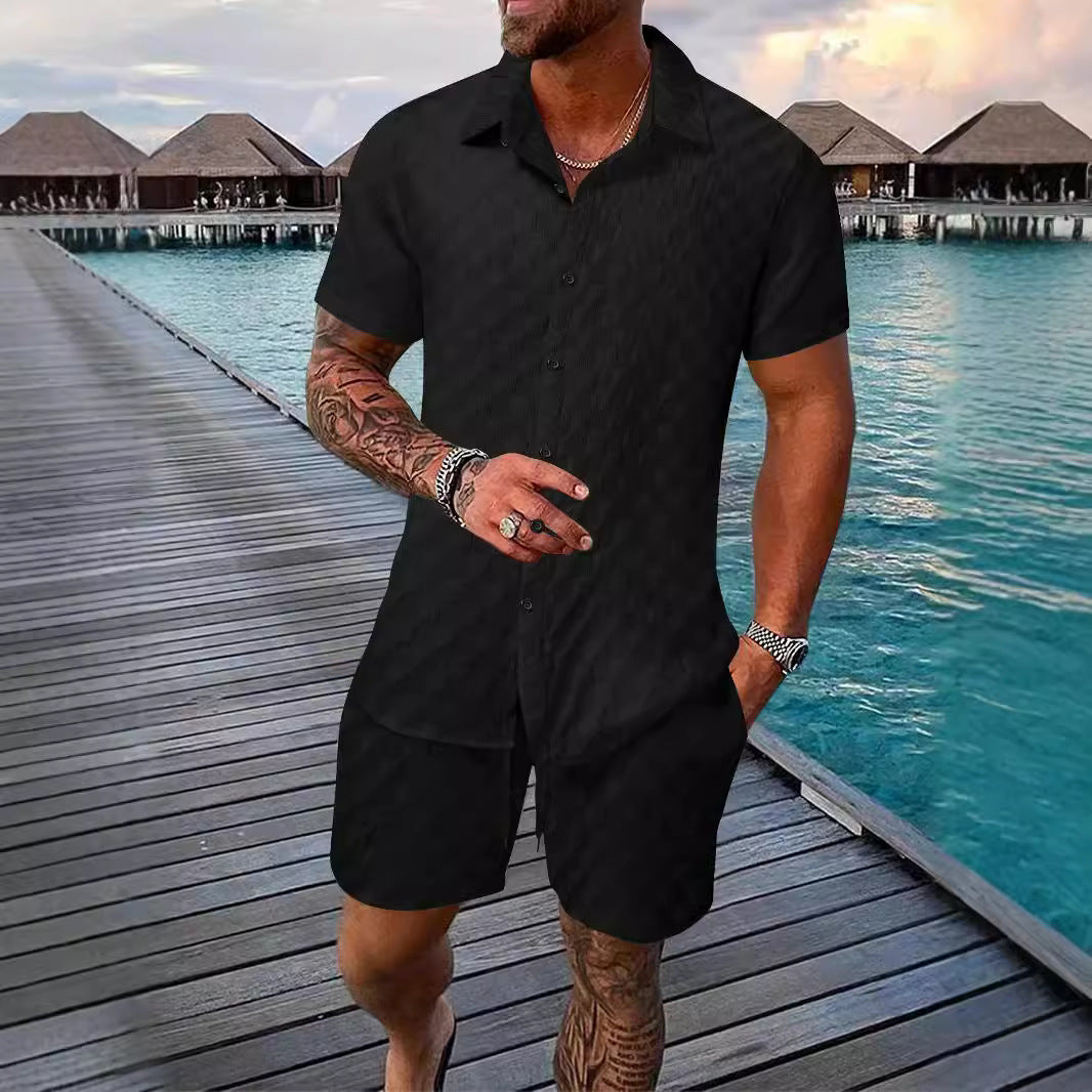 Herren Texturiertes Urlaubsoutfit Aliams