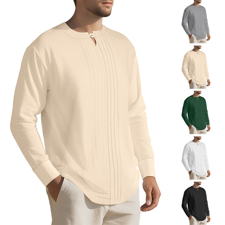 Herren Elegantes Langarmhemd mit strukturiertem Design Aliams