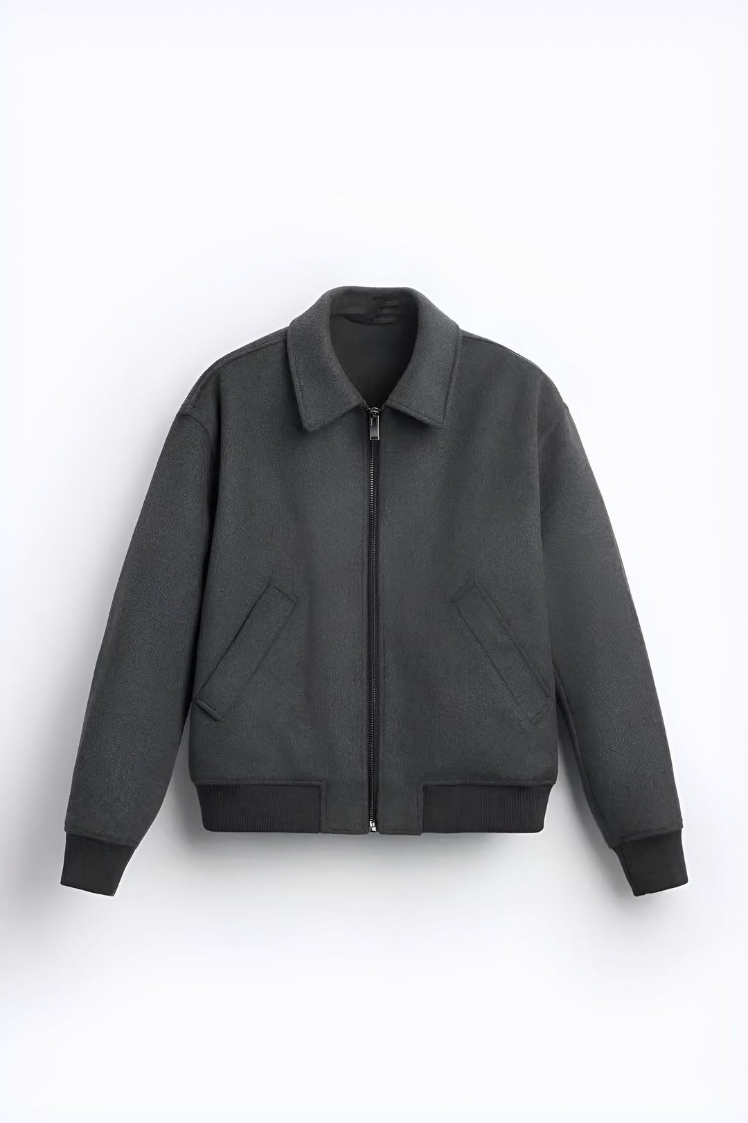 Herren farbenfrohe Fleece-Bomberjacke mit seitlichen Taschen Aliams