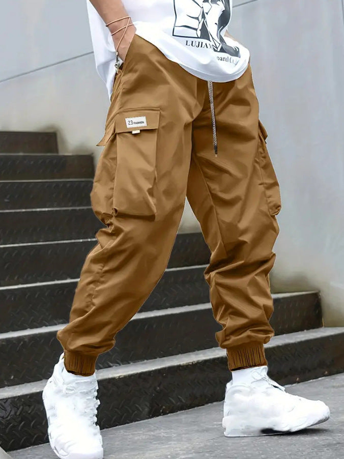 Herren Cargo-Hose mit elastischem Bund und praktischen Taschen Aliams