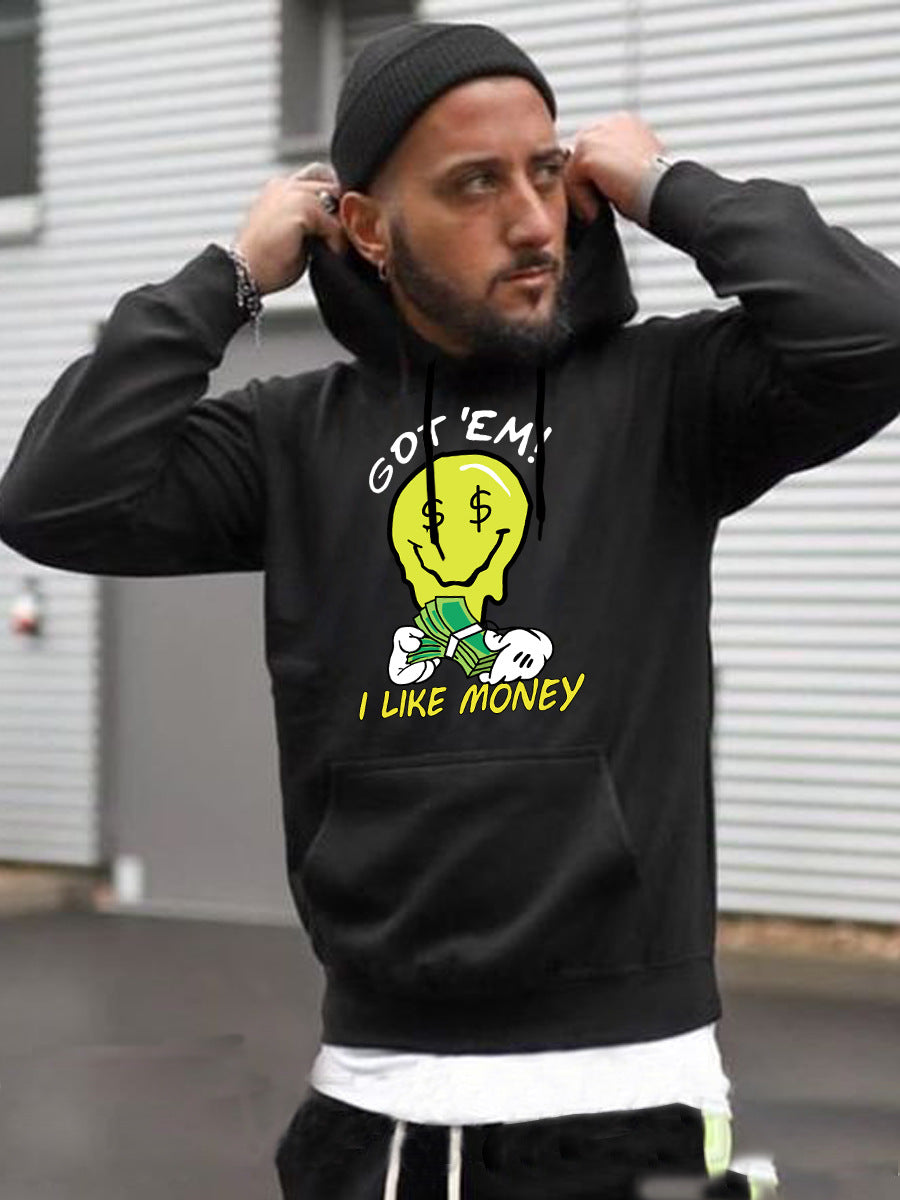 Herren Kapuzenpullover mit kreativem Grafikdesign Aliams