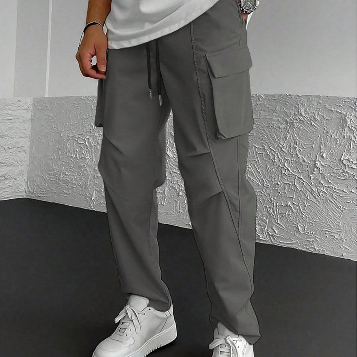 Herren Cargo-Hose mit multifunktionalen Taschen und elastischem Bund Aliams