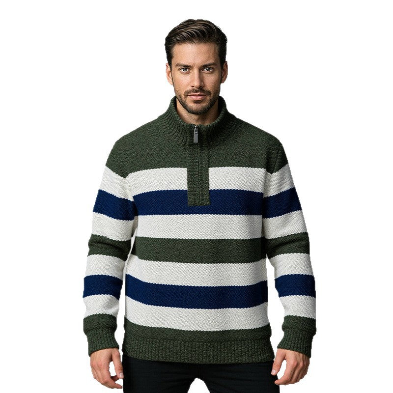 Herren Strickpullover mit hohem Kragen Aliams