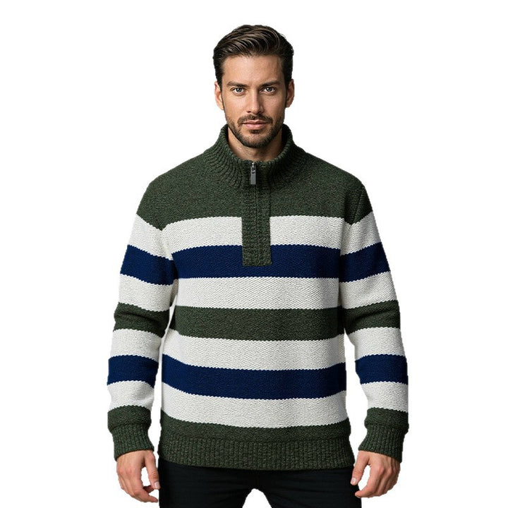 Herren Strickpullover mit hohem Kragen Aliams