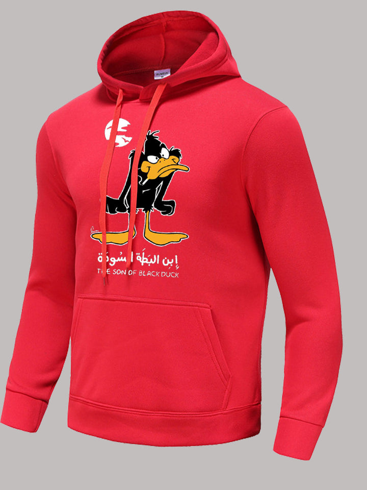 Herren Kapuzenpullover mit einzigartigem Cartoon-Motiv Aliams