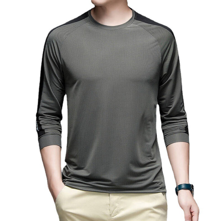 Herren Sportliches Langarm-Funktionsshirt mit feuchtigkeitsableitender Technologie Aliams