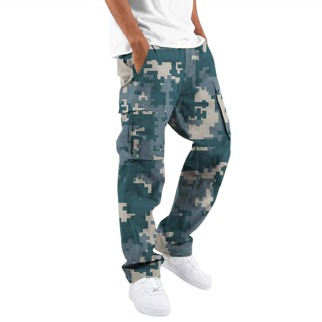 Herren Camouflage Cargo-Hose mit zahlreichen Taschen Aliams