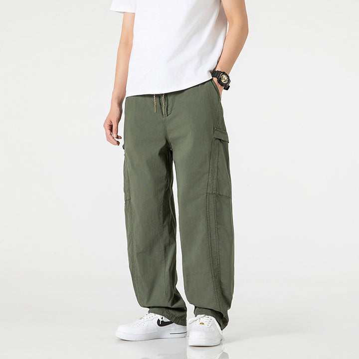 Herren bequeme Cargo-Hose mit praktischen Seiten- und Gesäßtaschen Aliams