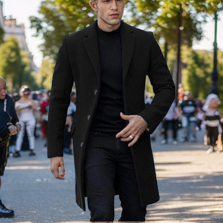 Herren eleganter einfacher Mantel Aliams