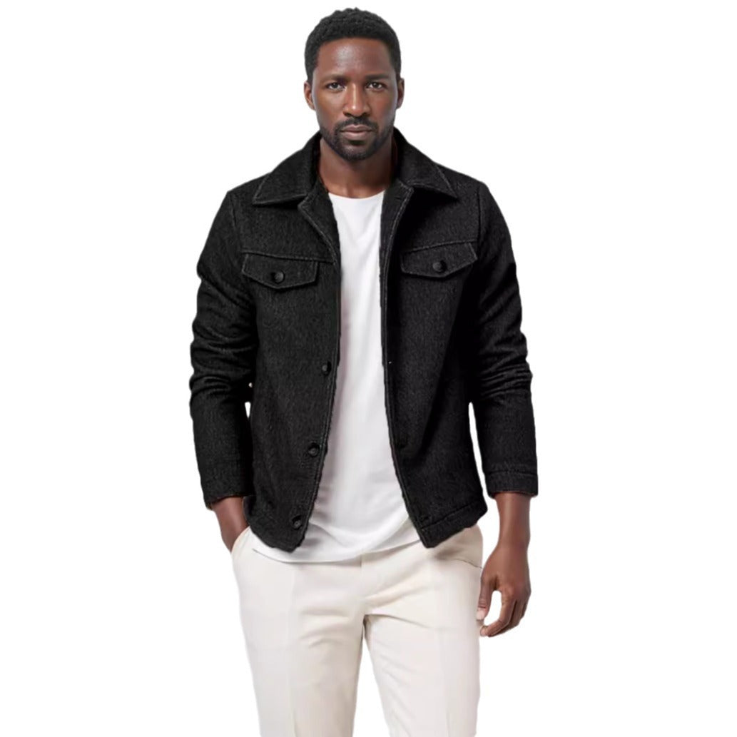 Herren Trendige Boucle-Jacke Aliams