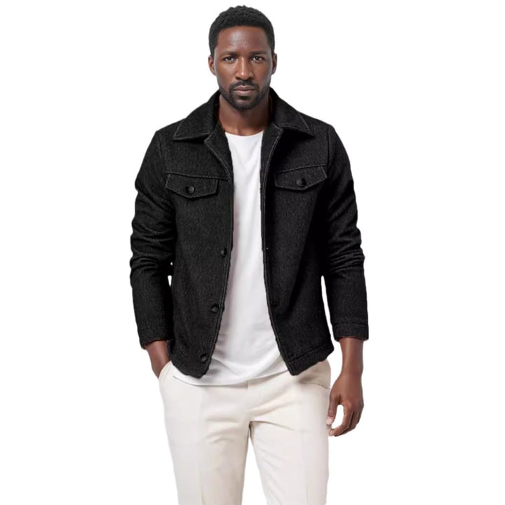 Herren Trendige Boucle-Jacke Aliams