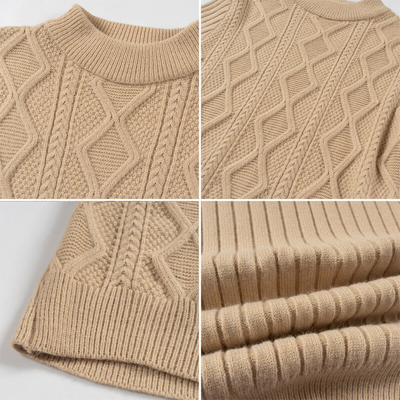 Herren Pullover aus strukturiertem Strickmaterial Aliams
