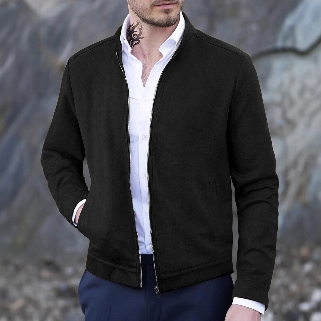 Herren Fleecejacke mit modernem Stehkragen und weichem Innenfutter Aliams