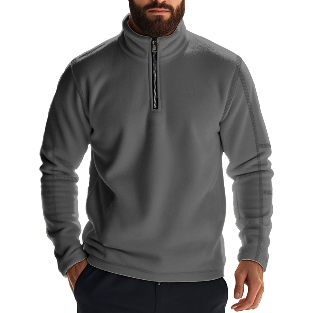 Herren Fleece-Pullover mit praktischem Reißverschluss Aliams