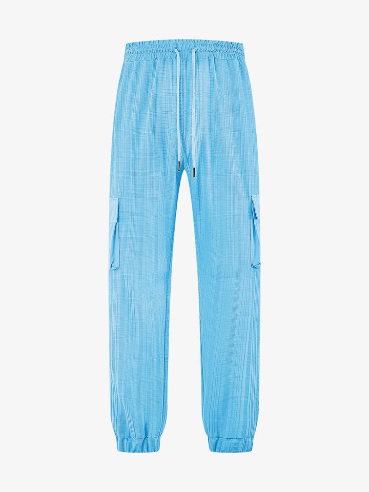 Herren Cargo-Style Sweatpants mit elastischem Bund und praktischen Seitentaschen Aliams