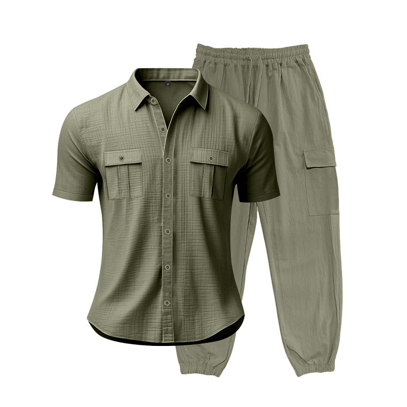 Herren Freizeit-Set mit praktischen Taschen und atmungsaktiver Struktur Aliams