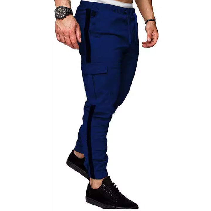 Herren Cargo-Hose mit elastischem Bund und vielseitigen Seitentaschen Aliams