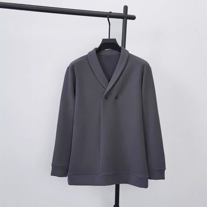 Herren Freizeitjacke mit modernem Schalkragen und praktischen Knöpfen Aliams