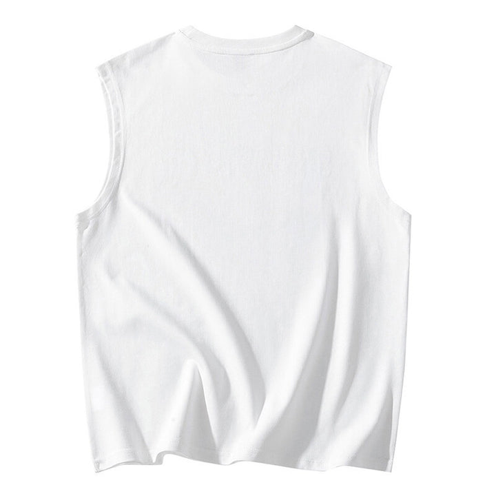 Herren ärmelloses T-Shirt mit stylischem Nähdetail Aliams