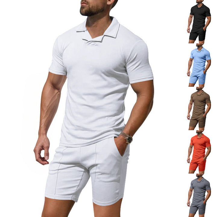 Herren Sportliches Kurzarm-Poloshirt mit innovativem Design und atmungsaktiver Funktion Aliams