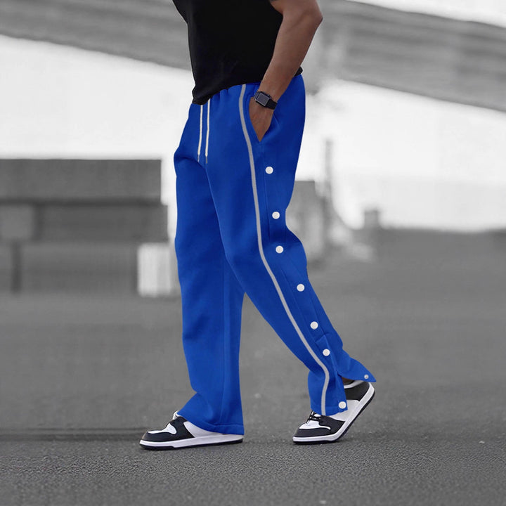 Herren Jogginghose mit praktischen Druckknöpfen und reflektierenden Akzenten Aliams