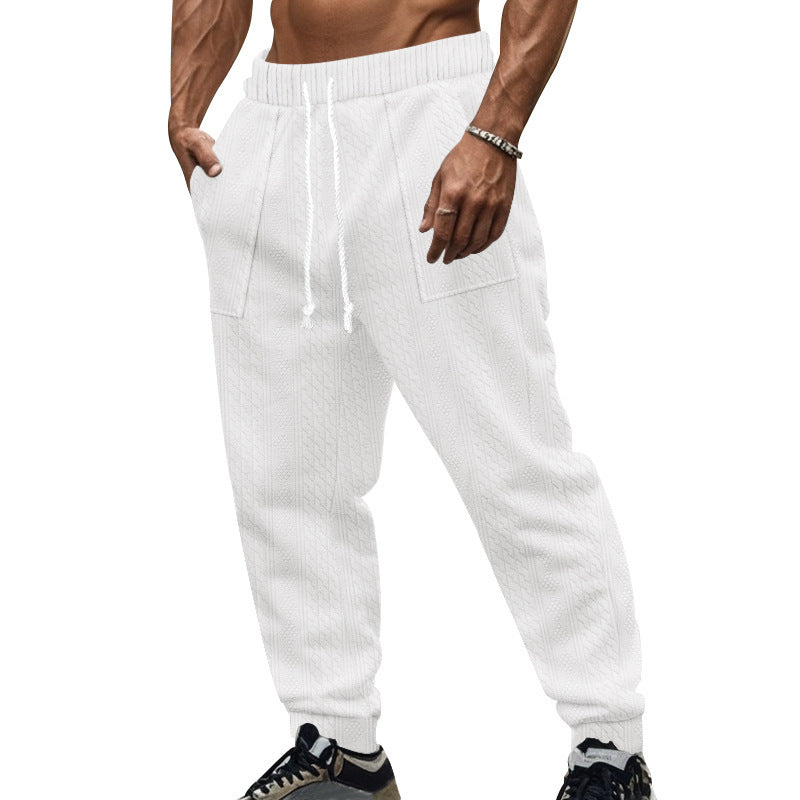 Herren stylische Freizeit-Hose im modernen Strickdesign Aliams
