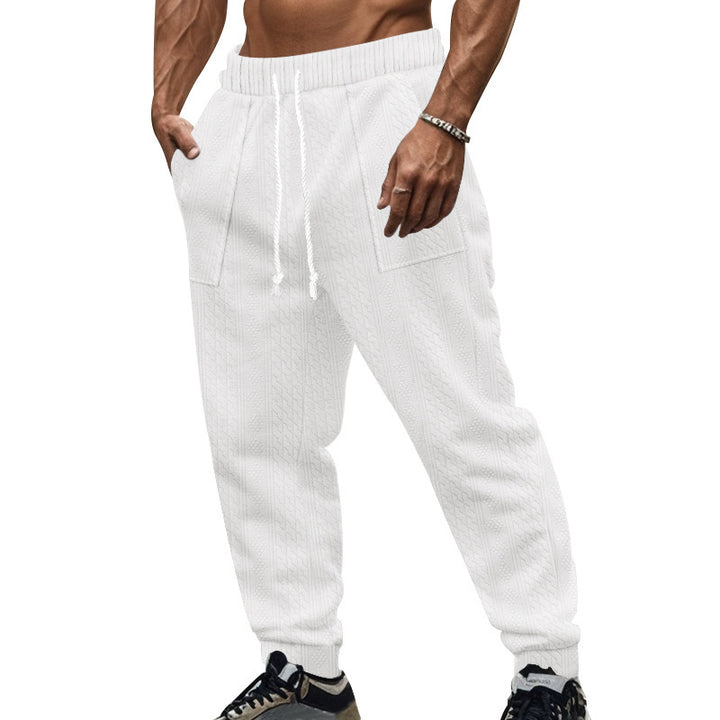 Herren stylische Freizeit-Hose im modernen Strickdesign Aliams