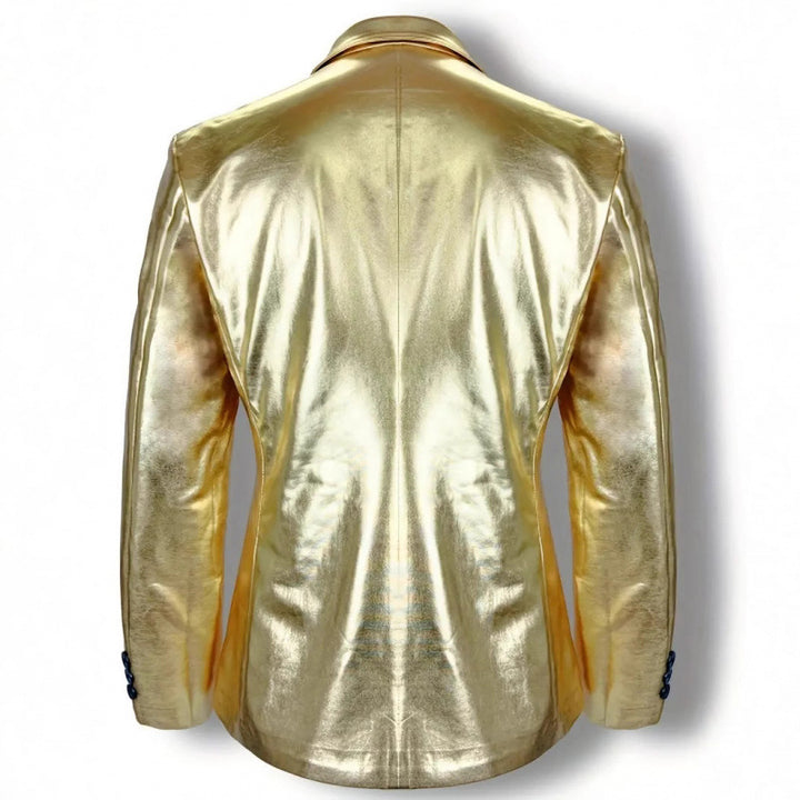 Herren Glamouröser Satin-Anzug Aliams