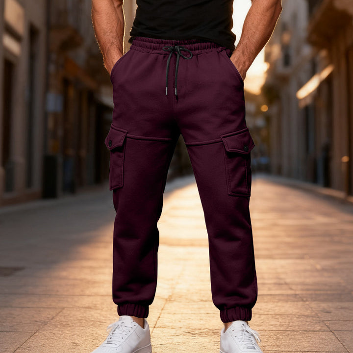 Herren Cargo-Jogginghose mit elastischem Bund und praktischen Seitentaschen Aliams