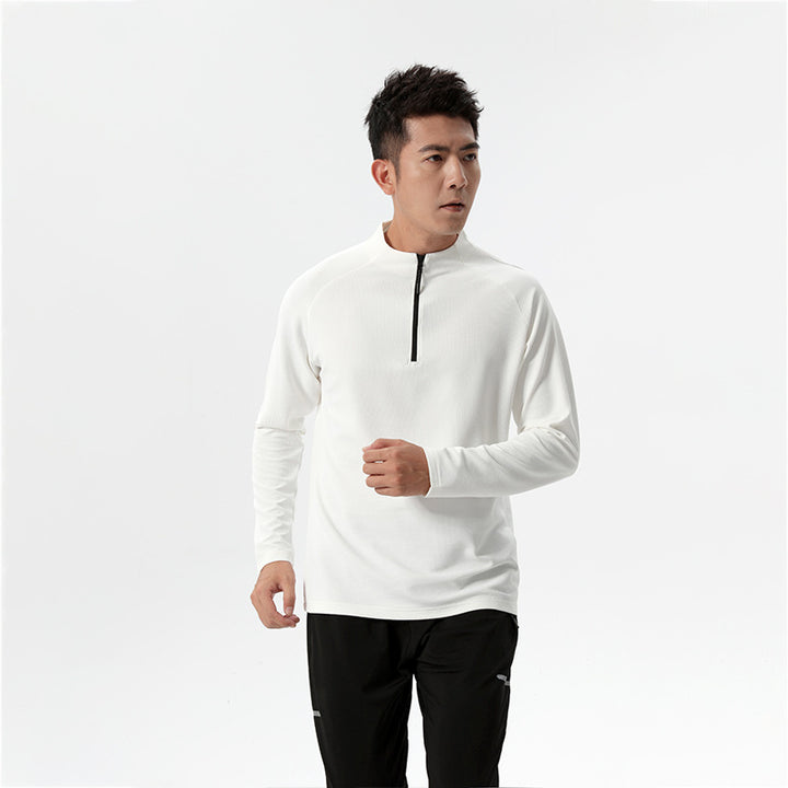 Herren Funktions-Langarmshirt mit Halbreißverschluss Aliams