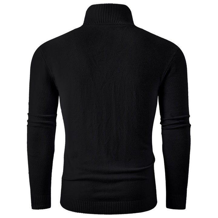 Herren eleganter Rollkragenpullover mit strukturiertem Design Aliams