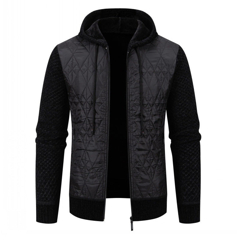 Herren gesteppte Übergangsjacke mit hohem Kragen und modernem Design Aliams